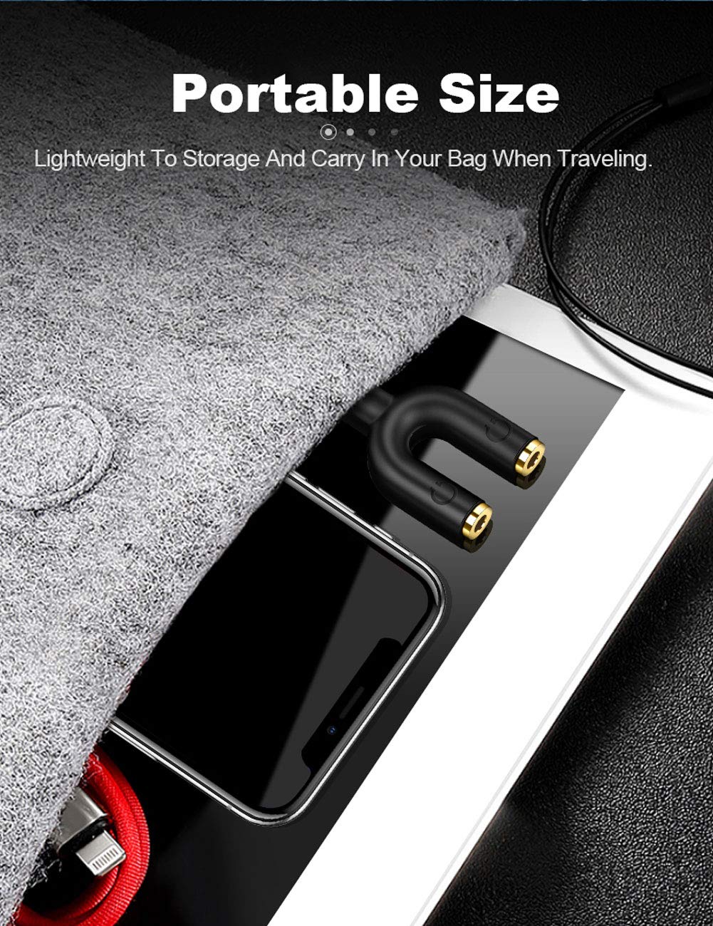 Foto 6 | Adaptador Divisor De Auriculares Cablecreation De 3,5 Mm Macho A 2 Hembra - Venta Internacional.