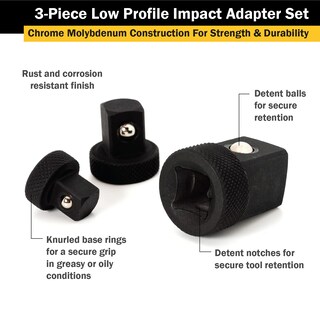 Foto 3 | Juego De Adaptadores Titan Tools 30936 De Perfil Bajo, 3 Piezas - Venta Internacional.