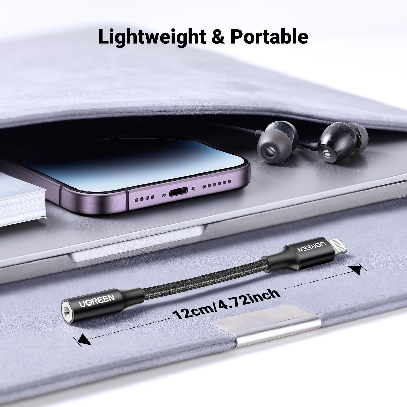 Foto 7 | Adaptador De Auriculares Ugreen Lightning A 3.5 Mm Para Iphone - Venta Internacional.