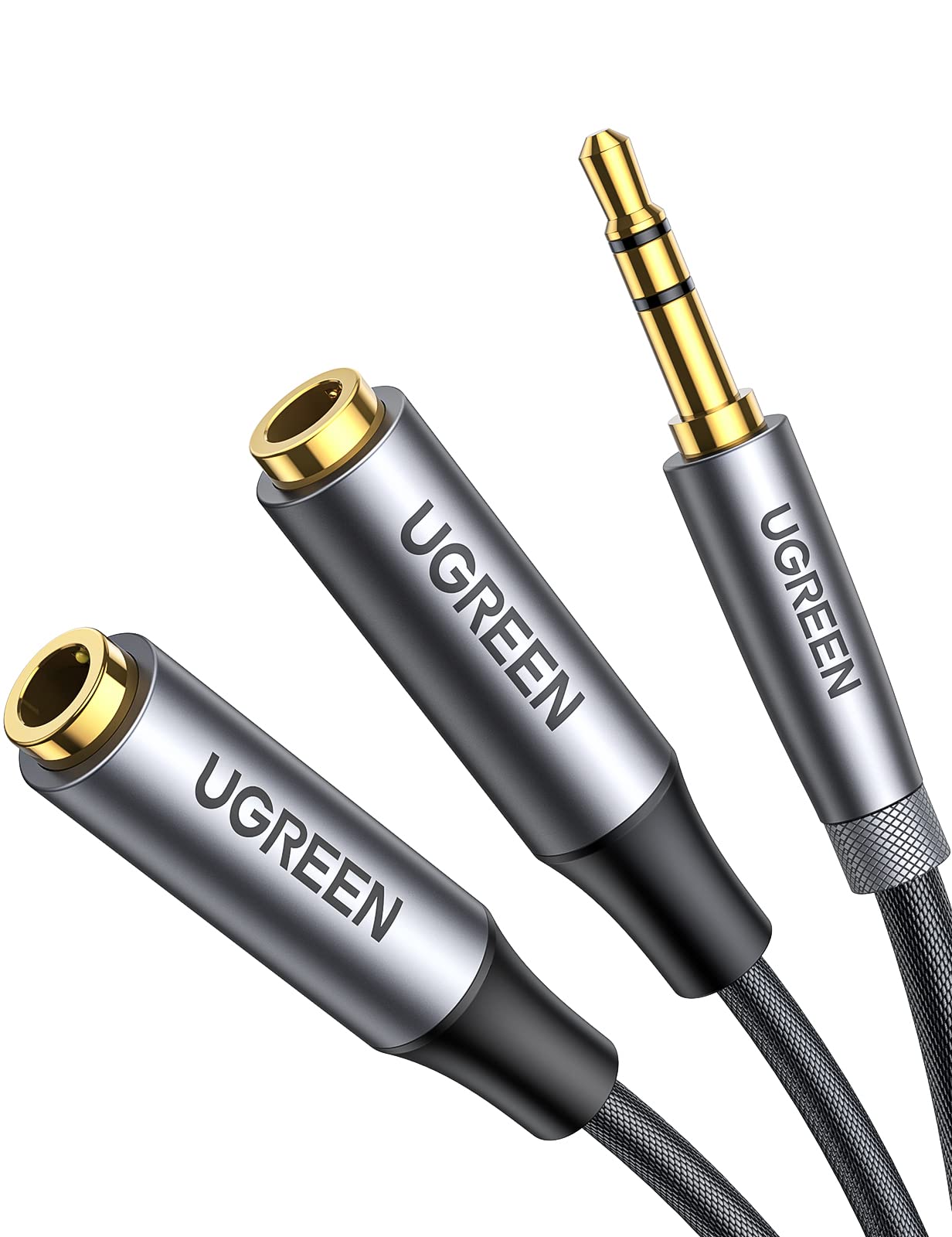 Foto 2 pulgar | Divisor De Auriculares Ugreen De 3,5 Mm, Auxiliar, 2 Hembra A 1 Macho, Estéreo - Venta Internacional.