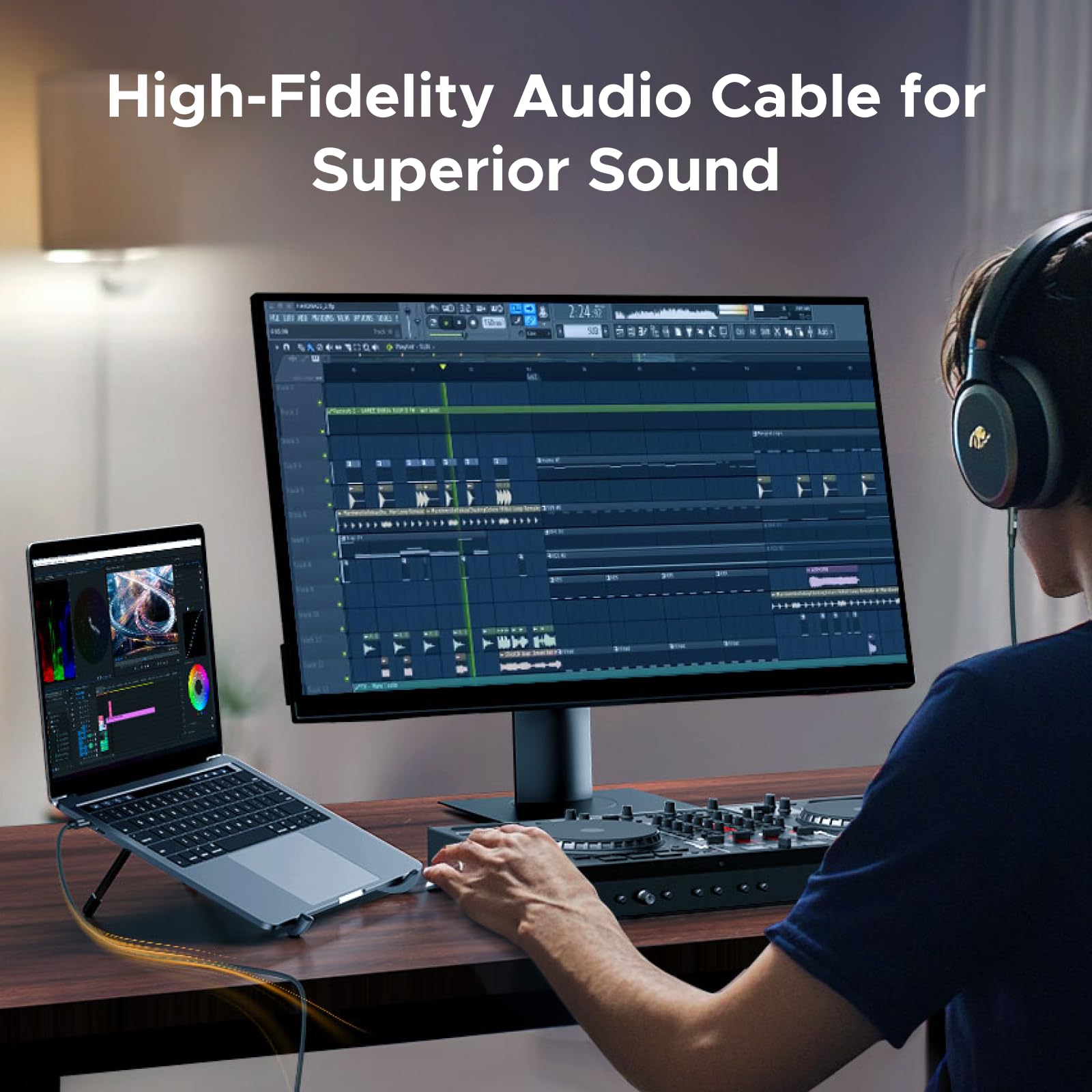 Foto 5 pulgar | Adaptador De Audio Ugreen Aux A Usb C Tipo C 3,5 Mm Hi-res 32 Bit/ - Venta Internacional.