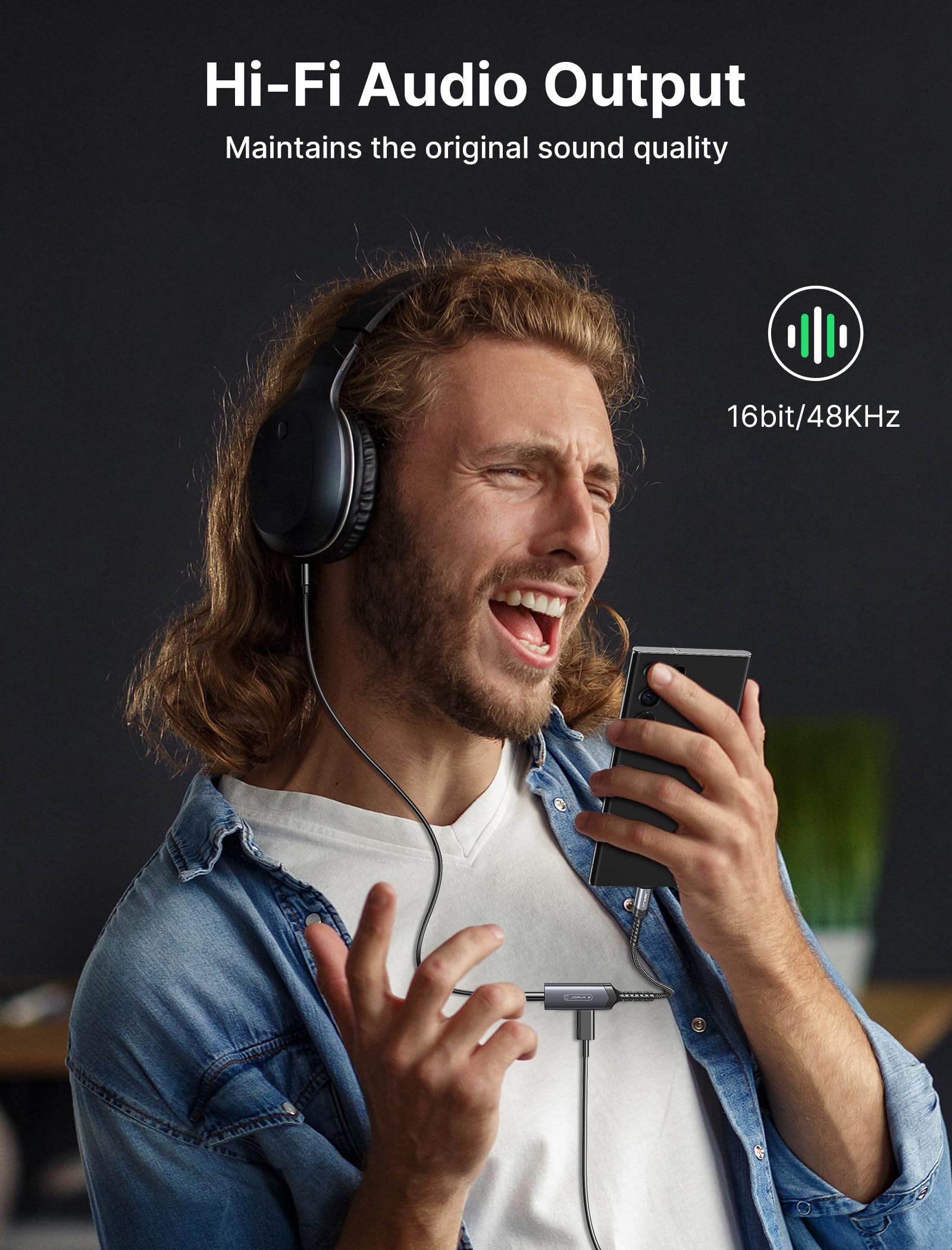 Foto 5 pulgar | Adaptador Usb C A 3,5 Mm Para Auriculares Y Cargador Jsaux Pd 60w - Venta Internacional.