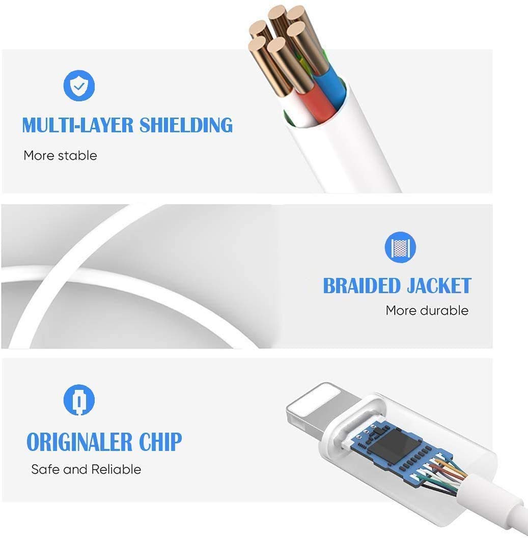 Foto 2 | Adaptador De Auriculares Lightning A 3,5 Mm Belcompany, Paquete De 3 - Venta Internacional.