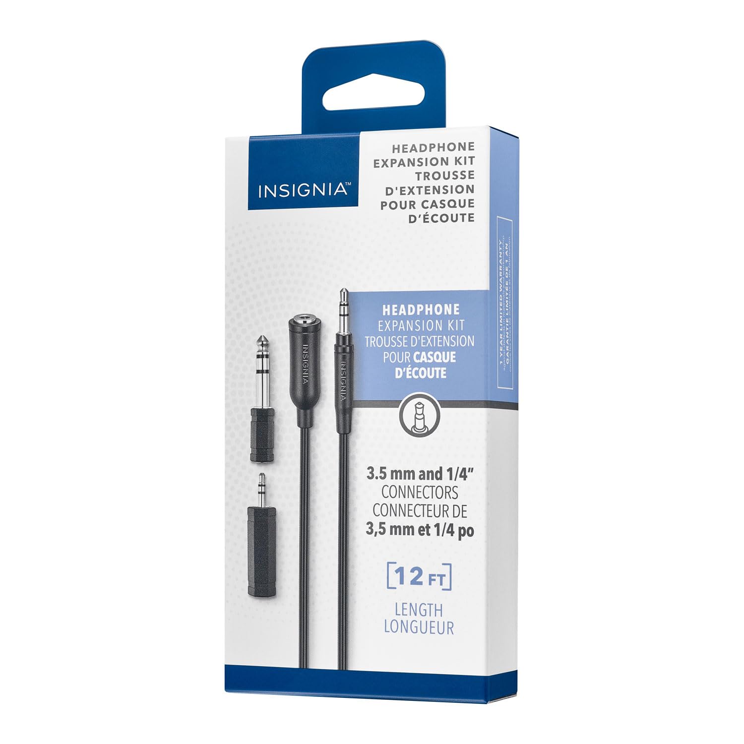 Foto 1 | Kit De Expansión Para Auriculares Insignia De 12 Pies Con Adaptador De 3,5 Mm - Venta Internacional.