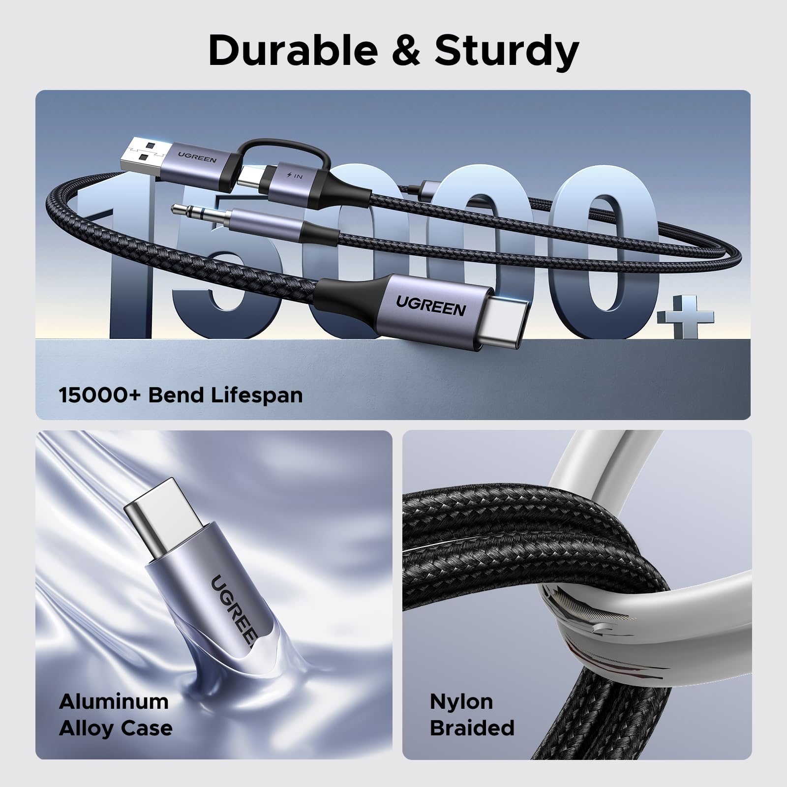 Foto 7 | Cable De Audio Usb C A 3,5 Mm Y Cargador Ugreen 60w Pd - Venta Internacional.