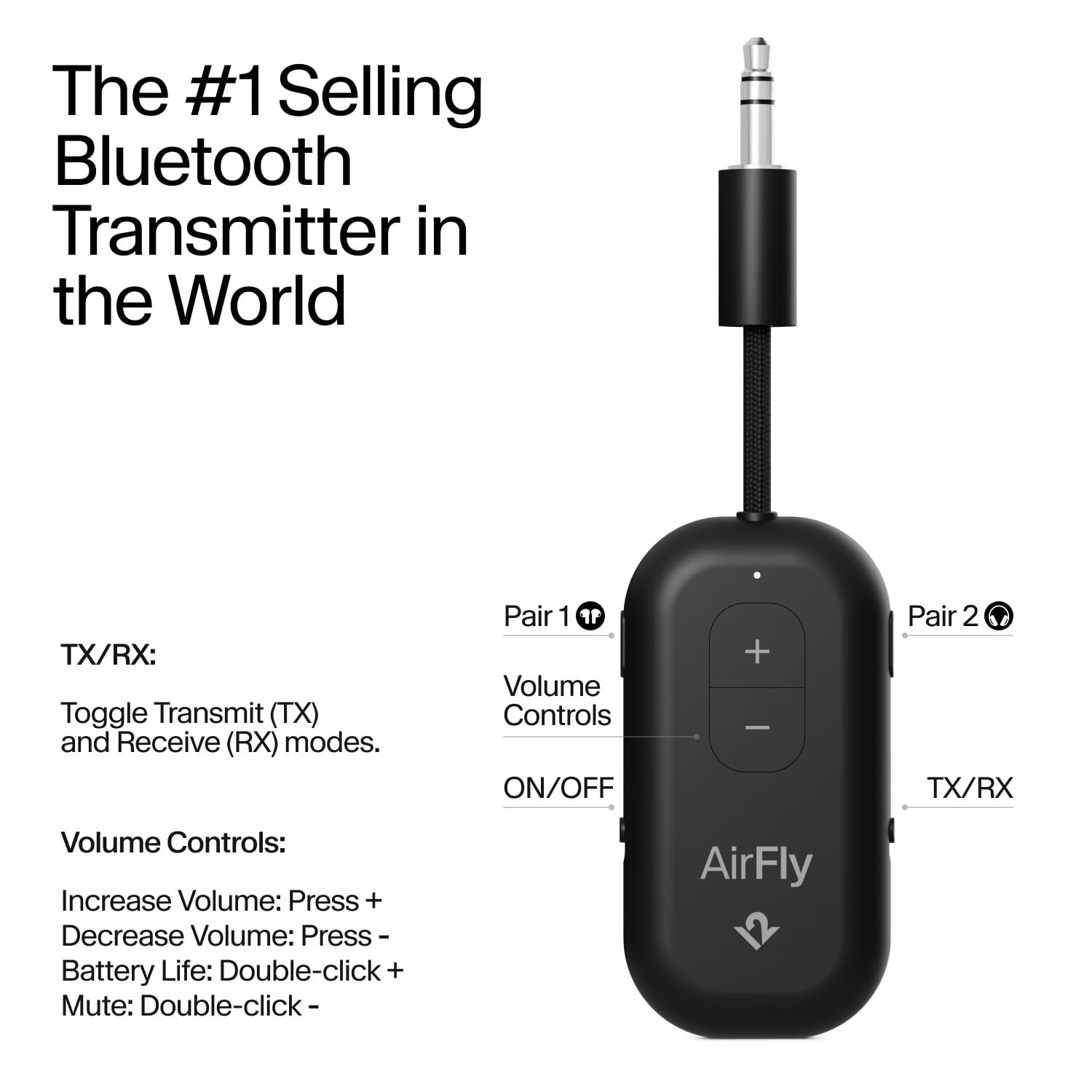 Foto 3 pulgar | Adaptador Bluetooth Twelve South Airfly Pro 2 Negro - Venta Internacional.