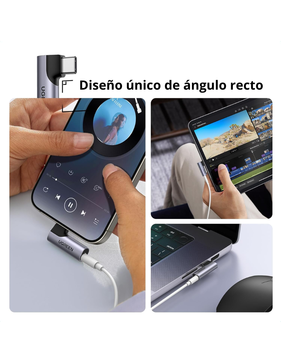 Foto 5 pulgar | Adaptador Usb-c A Aux Ugreen Con Dac Integrado