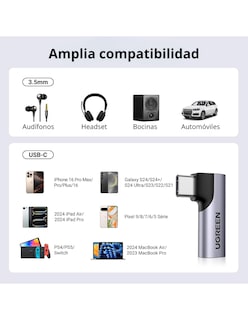 Foto 6 | Adaptador Usb-c A Aux Ugreen Con Dac Integrado