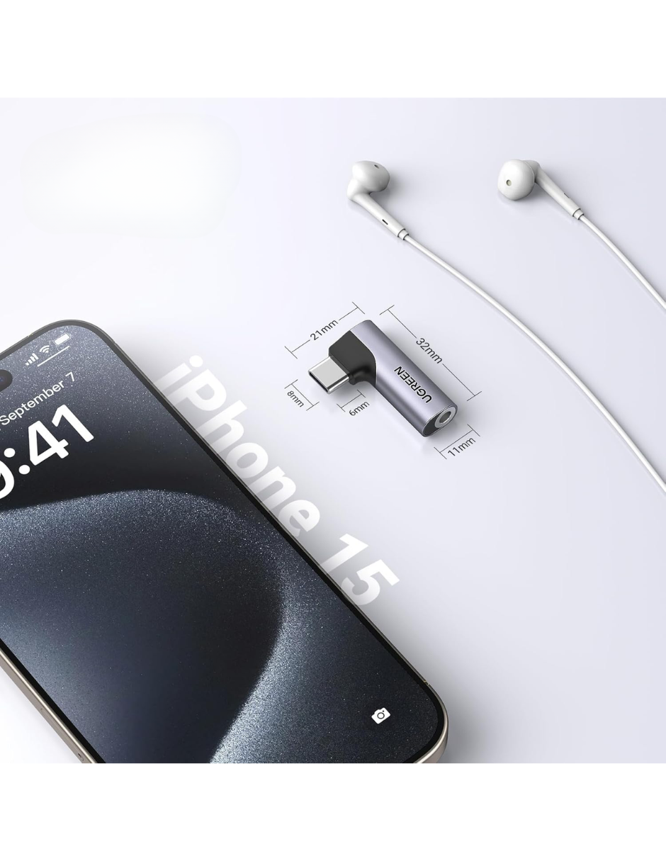 Foto 8 pulgar | Adaptador Usb-c A Aux Ugreen Con Dac Integrado