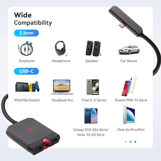 Foto 7 | Adaptador Nubia Redmagic 2 En 1 Usb C A Auriculares De Audio De 3 5 Mm - Venta Internacional.