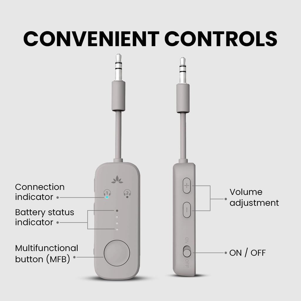 Foto 7 pulgar | Adaptador Bluetooth 5.3 Avantree Relay Con Aptx Para Avión - Venta Internacional.