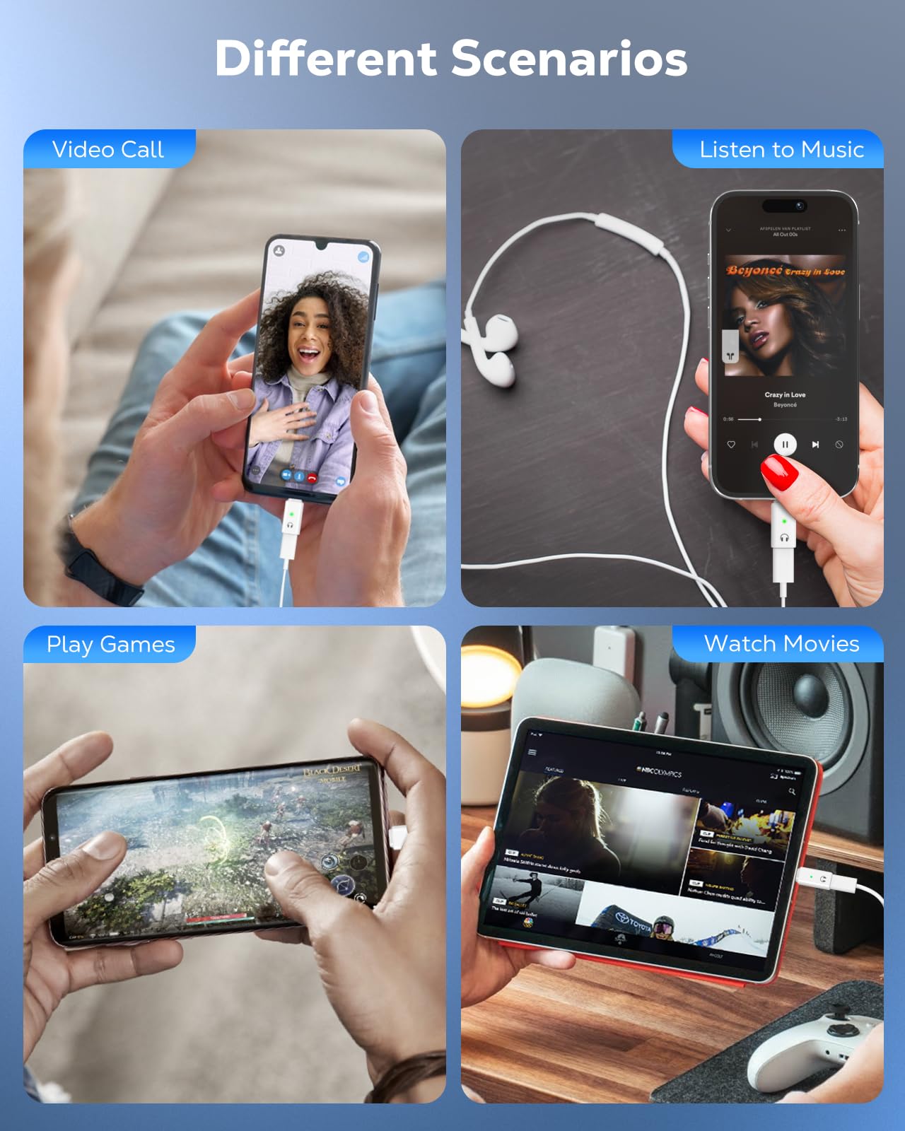 Foto 7 pulgar | Adaptador De Audio Moko Lightning A Usb C Para Iphone 16/15 Pro Max - Venta Internacional.