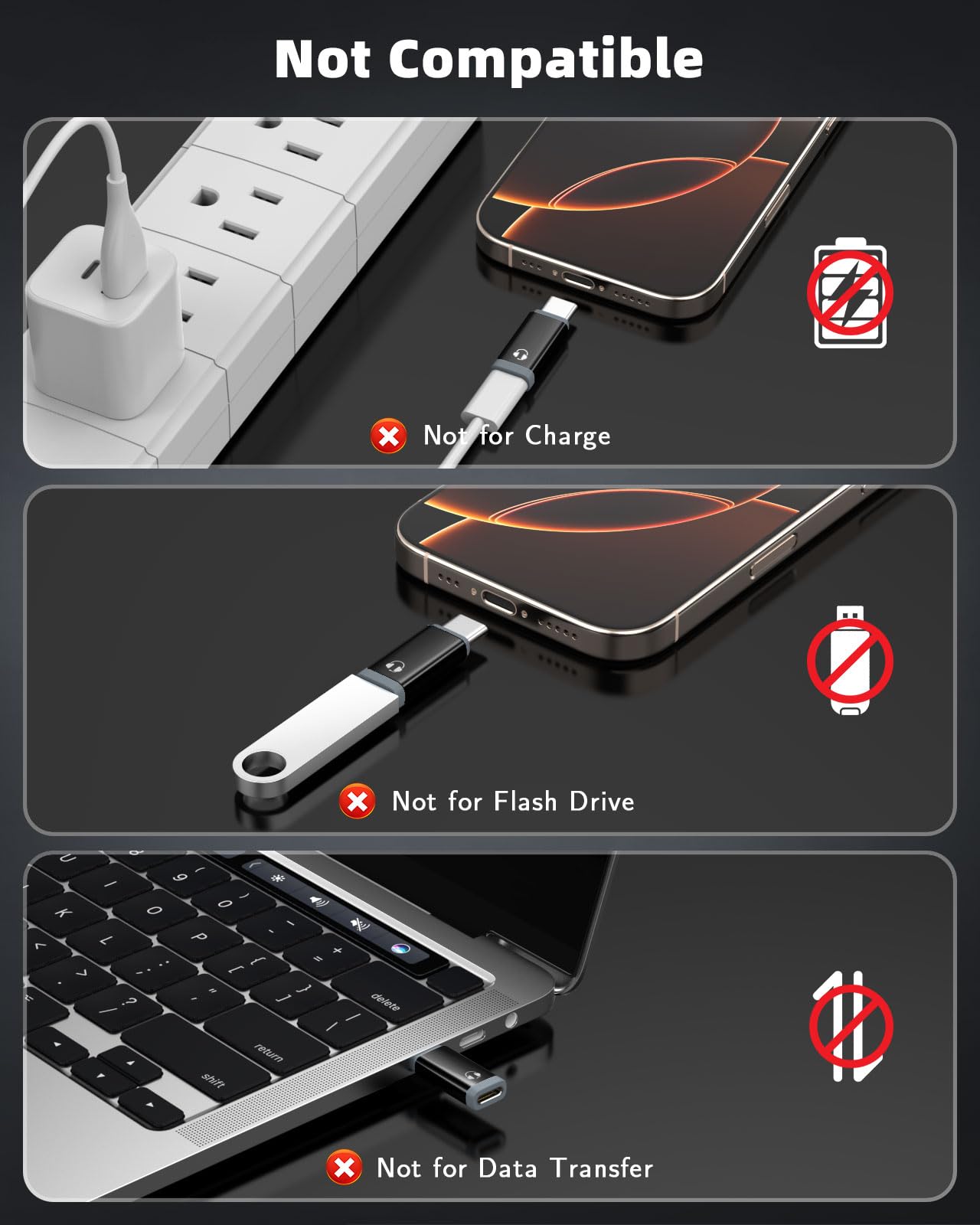 Foto 4 pulgar | Adaptador Moko Lightning A Usb C Audio Para Iphone/ipad Negro - Venta Internacional.