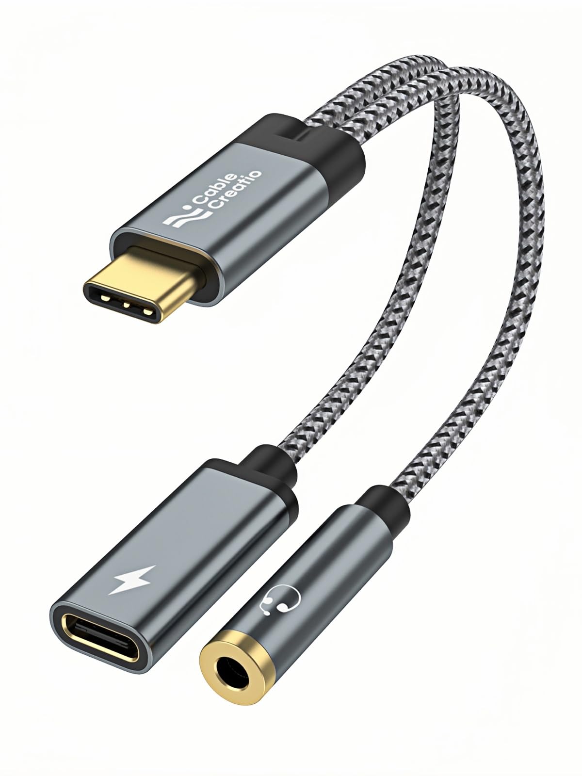 Foto 2 pulgar | Adaptador Cablecreation Usb C A Auriculares De 3 5 Mm Con Pd De 100 W - Venta Internacional.