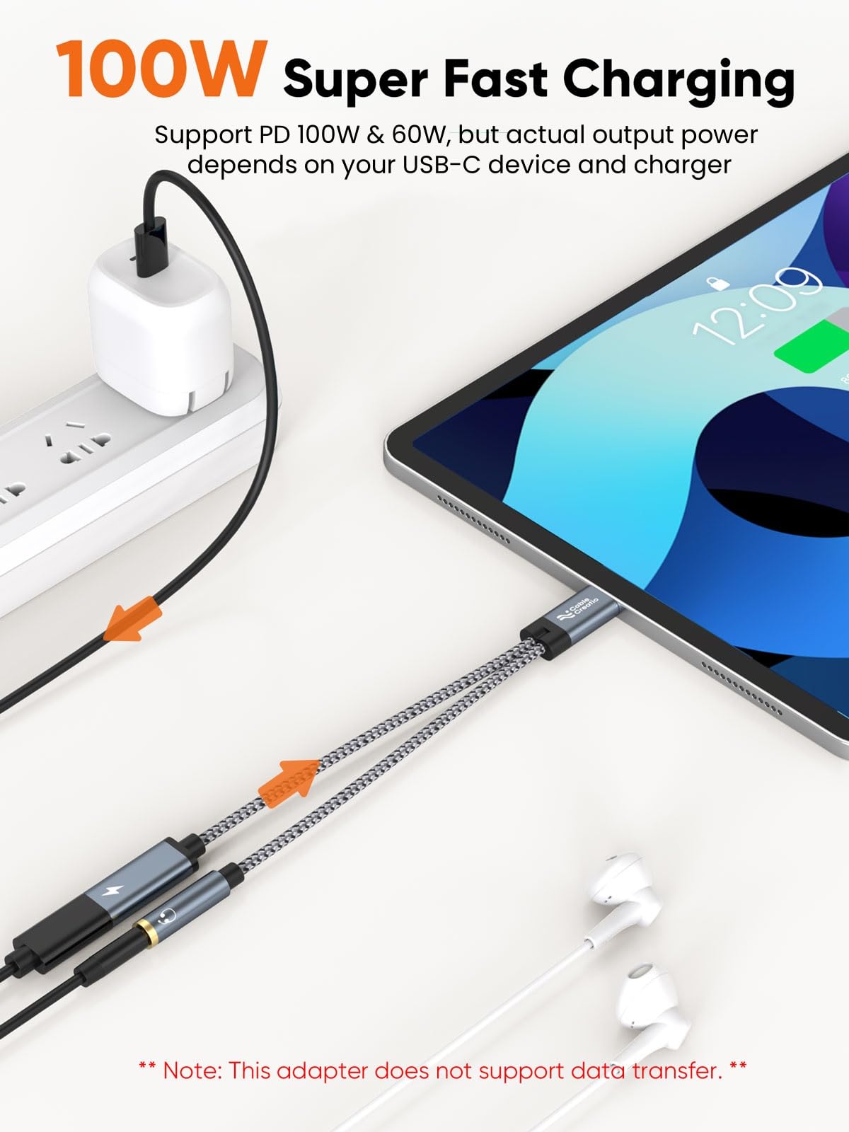Foto 5 pulgar | Adaptador Cablecreation Usb C A Auriculares De 3 5 Mm Con Pd De 100 W - Venta Internacional.