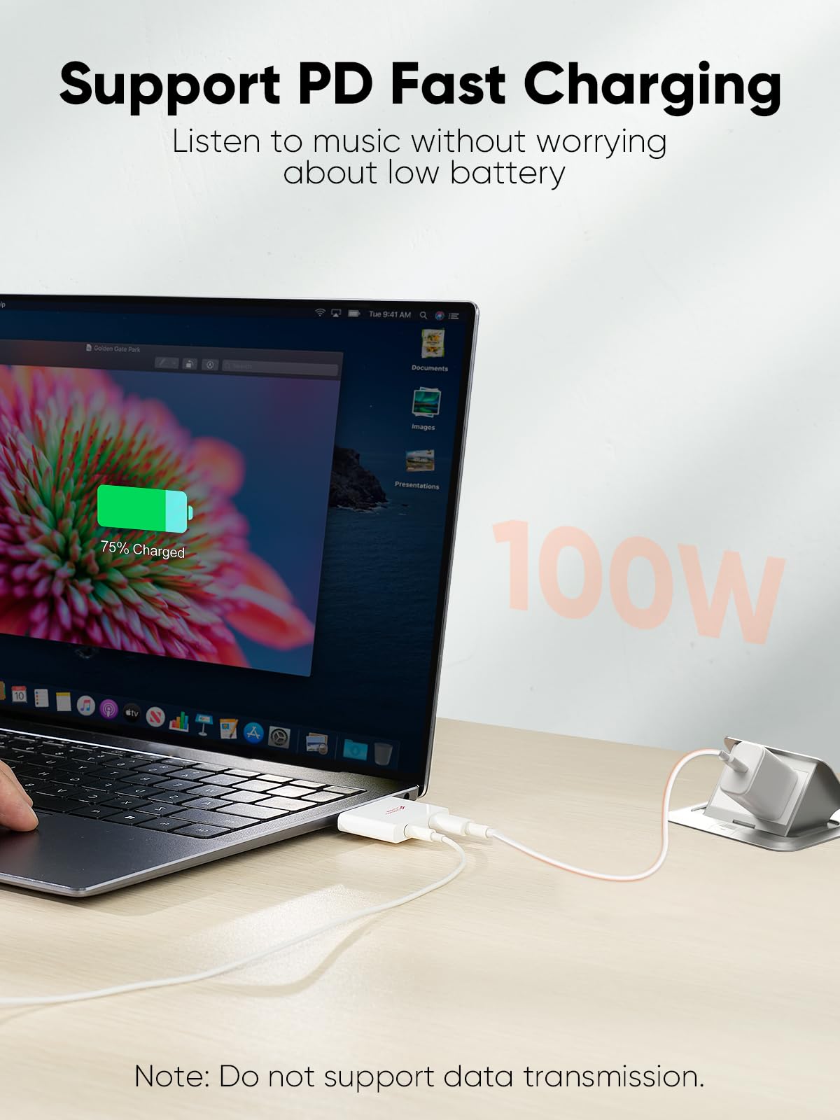 Foto 5 pulgar | Adaptador Cablecreation Usb C A Audio Y Cargador Rápido Pd 100w - Venta Internacional.