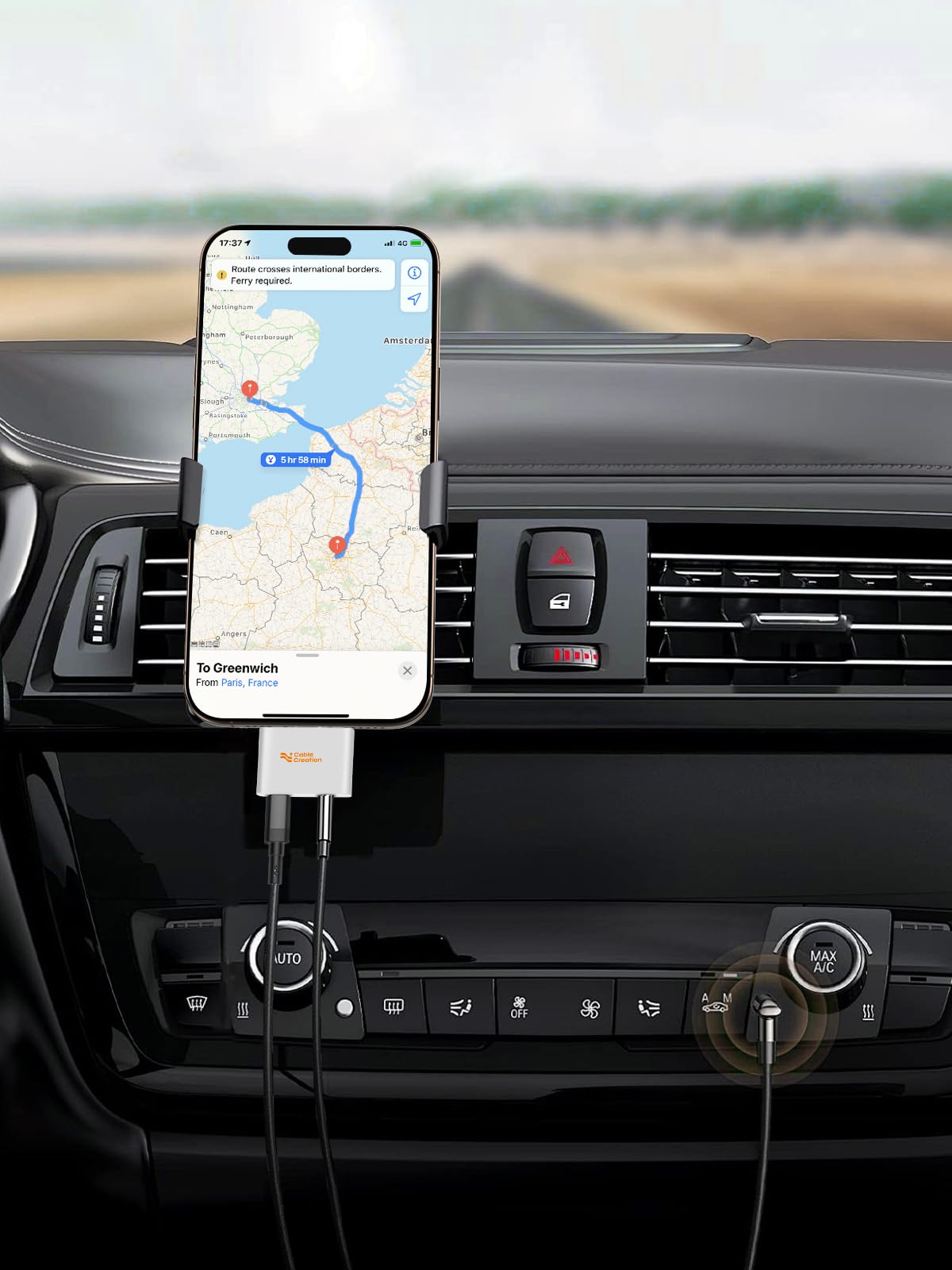 Foto 7 | Adaptador Cablecreation Usb C A Audio Y Cargador Rápido Pd 100w - Venta Internacional.
