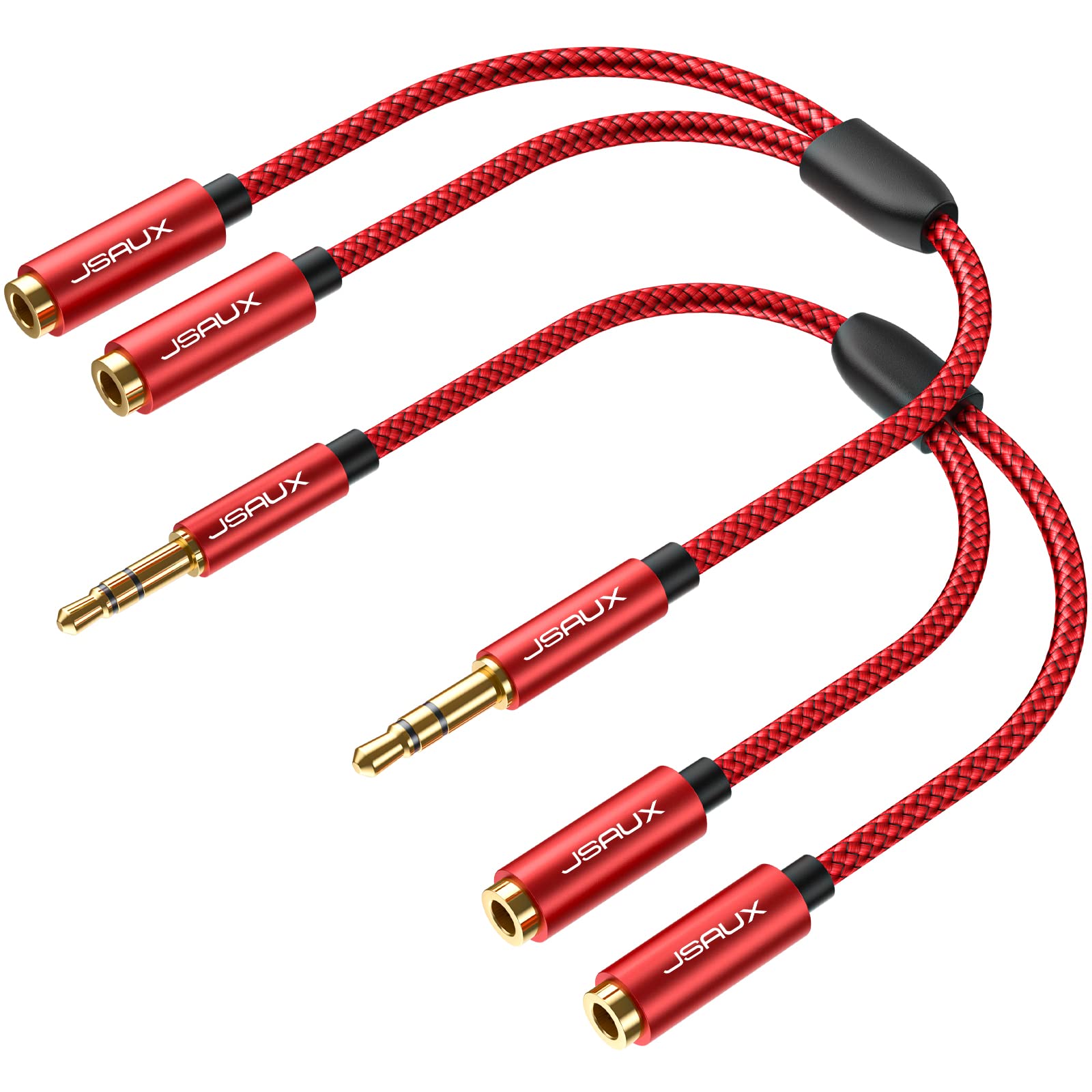 Foto 1 | Adaptador Divisor De Auriculares Jsaux 3.5 Mm Trs A Dual 3.5 Mm - Venta Internacional.