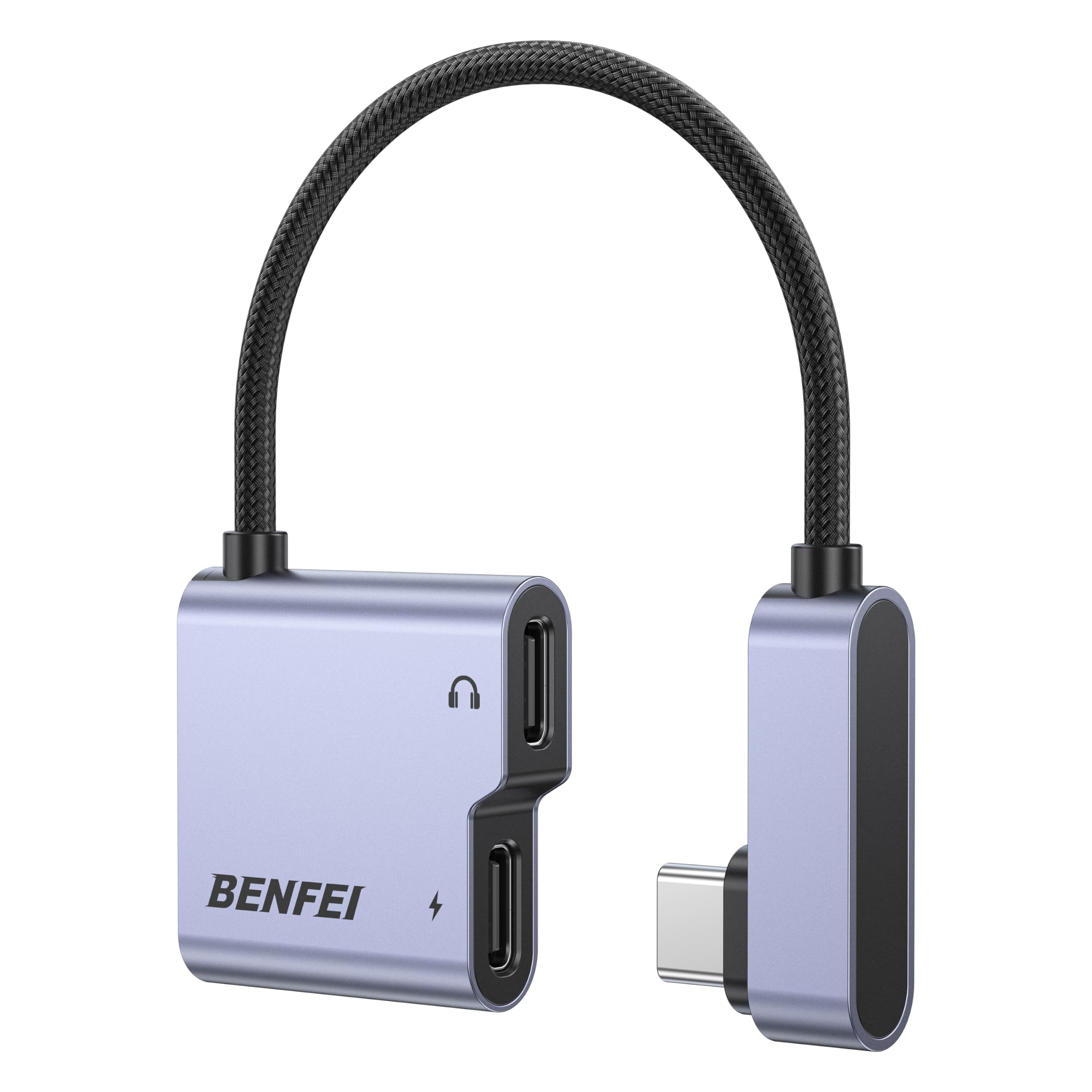Foto 2 pulgar | Divisor Usb C Benfei De 1 Entrada Y 2 Salidas Con Carga Rápida Para Iphone De 60 W - Venta Internacional.