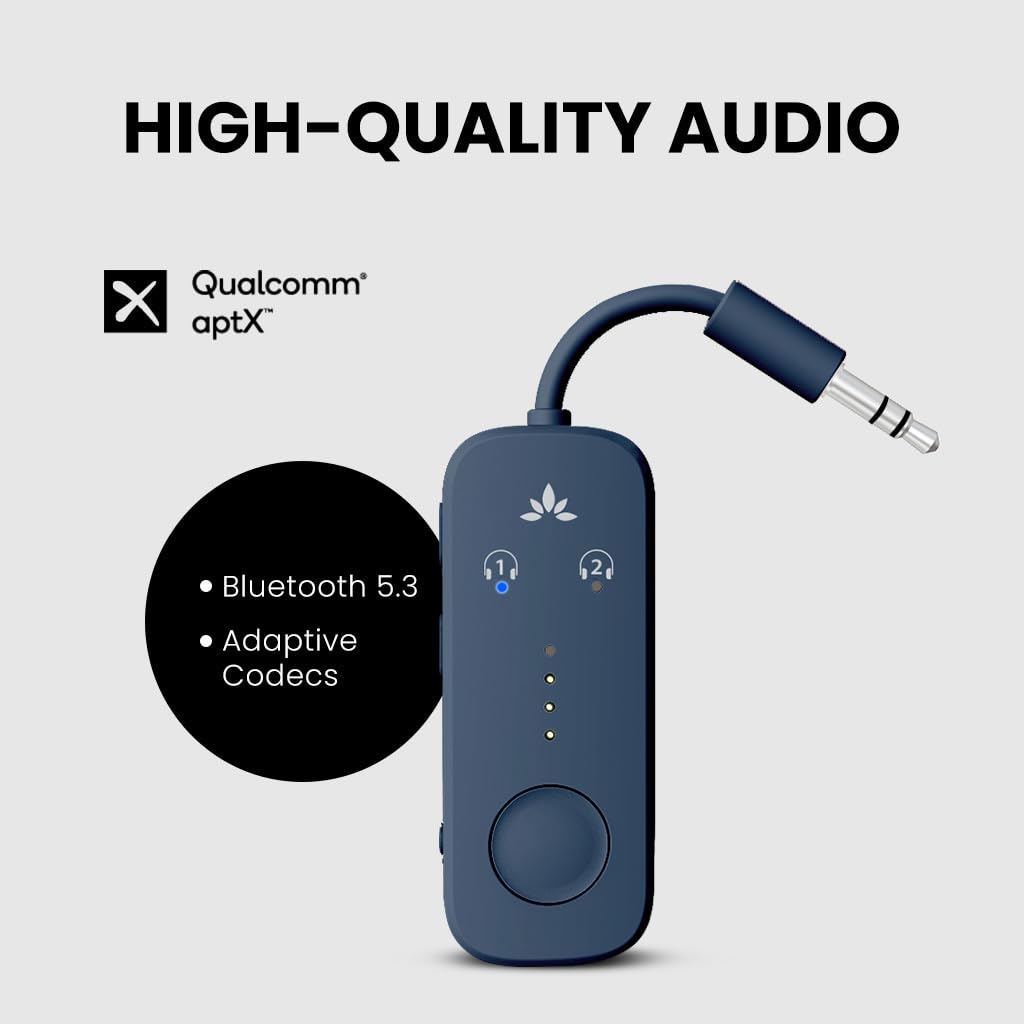 Foto 3 | Adaptador Bluetooth 5.3 Avantree Relay Con Aptx Para Avión - Venta Internacional.