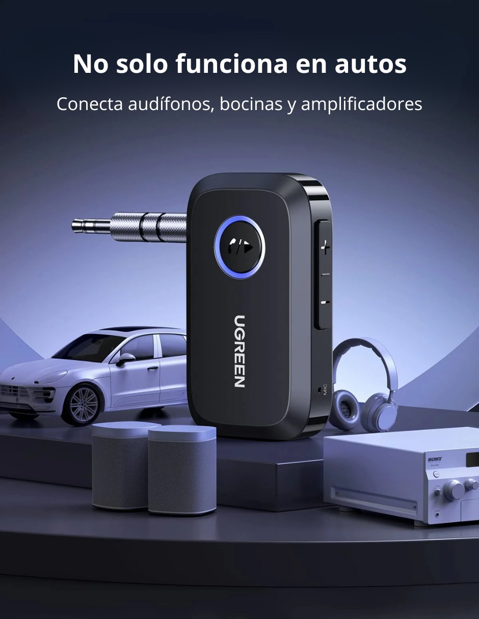 Foto 6 | Adaptador Bluetooth 5.3 Ugreen Con Conector Aux De 3.5 Mm