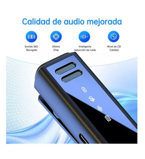 Foto 3 pulgar | Micrófono Inalámbrico Lavalier Solapa Para Iphone Y Android Color Negro