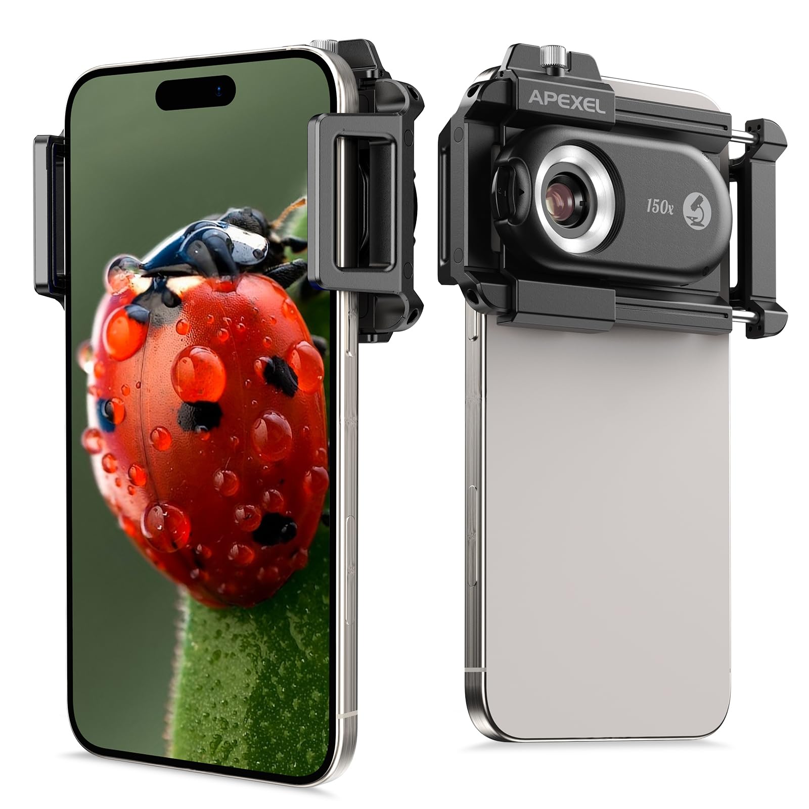 Lente De Microscopio Telefónico Apexel 150x Nano Zoom Para Android/iphone - Venta Internacional.