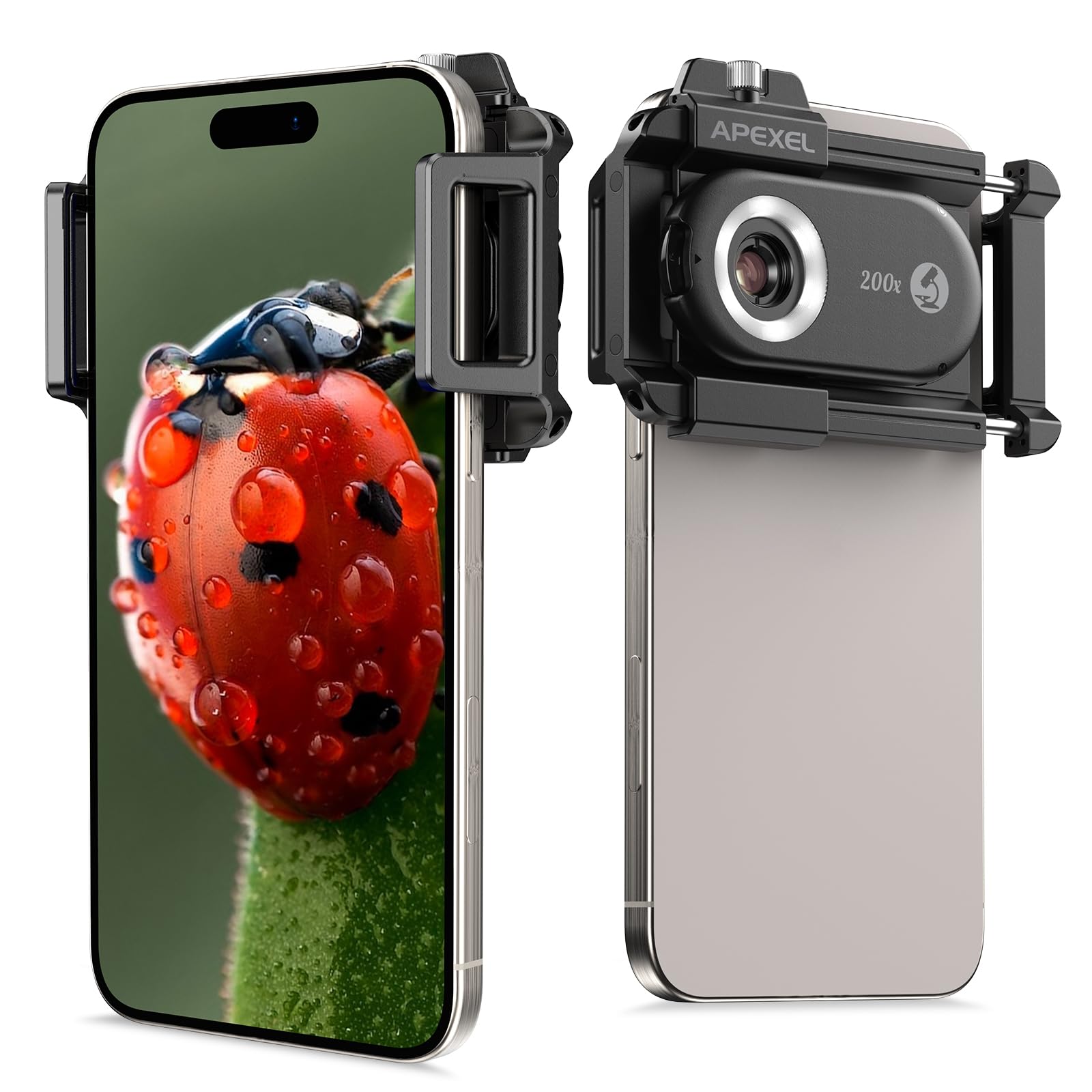 Lente De Microscopio Para Teléfono Apexel 200x Nano Zoom Para Android/iphone - Venta Internacional. $1,462