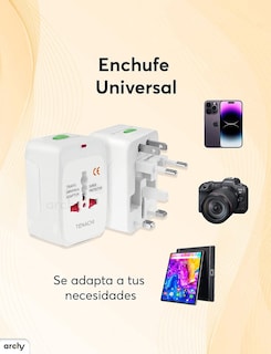 Foto 5 | Adaptador Enchufe Internacional Archy Combo 2 Universal Viaje Europeo Usa Uk Asia Cargador Compacto