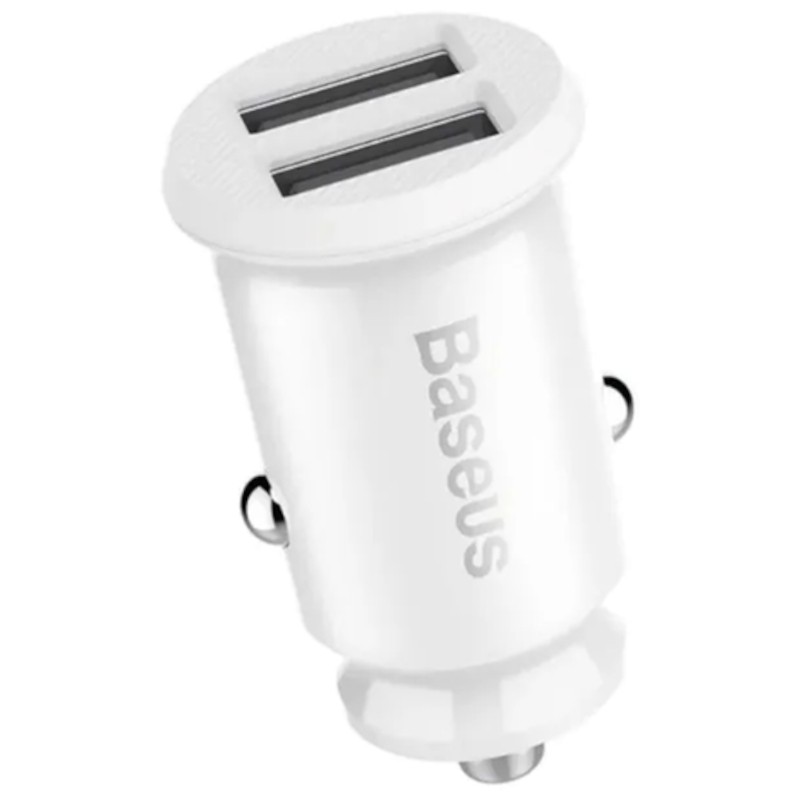 Foto 4 pulgar | Baseus Cargador Para Auto 3.1a White