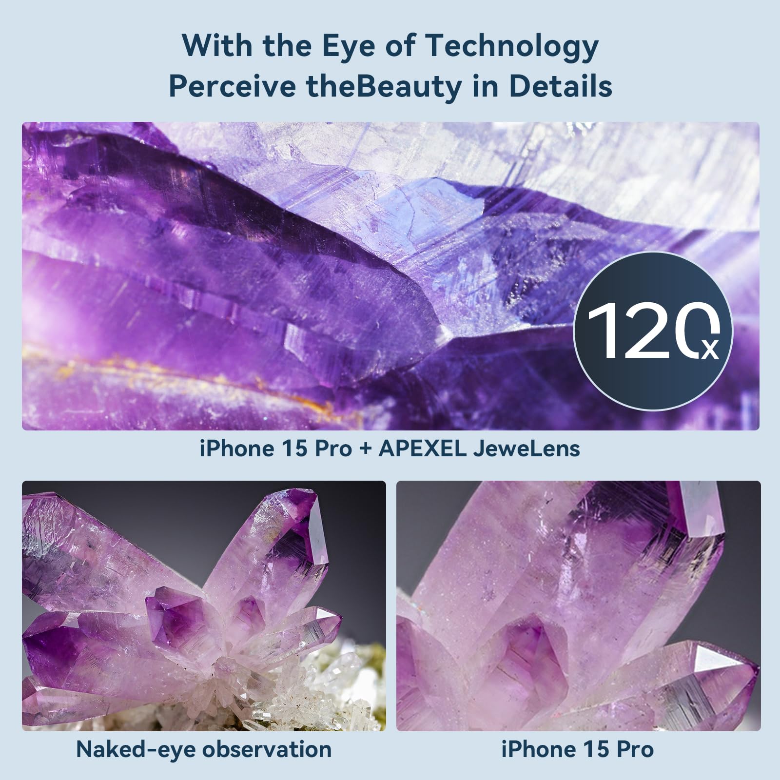 Foto 4 pulgar | Lente Jewelers Loupe Magnifier Apexel 120x Para Teléfono Y Microscopio - Venta Internacional.