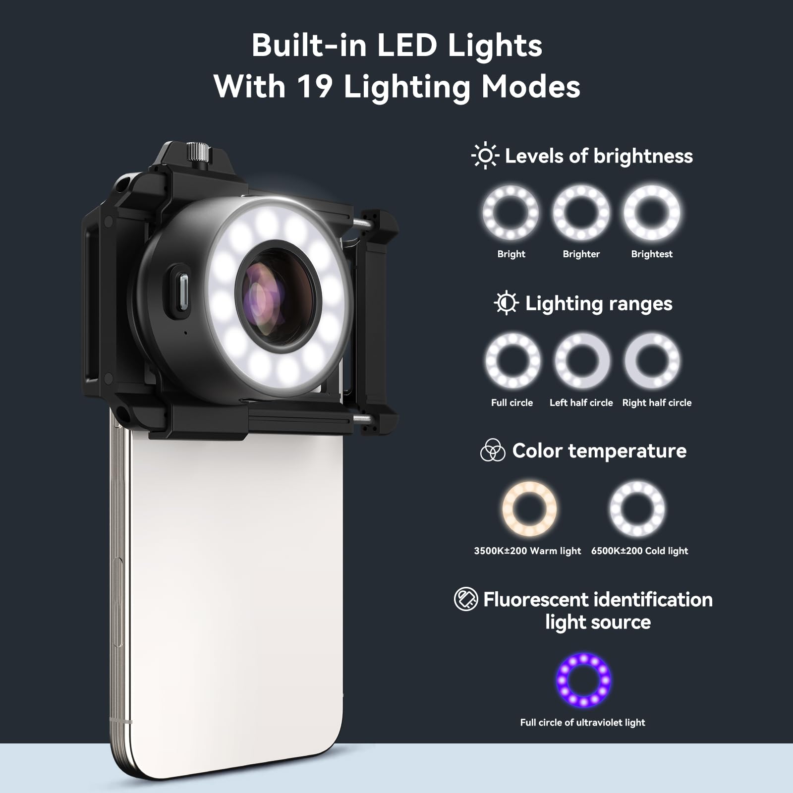 Foto 4 | Lente Jewelers Loupe Magnifier Apexel 120x Para Teléfono Y Microscopio - Venta Internacional.
