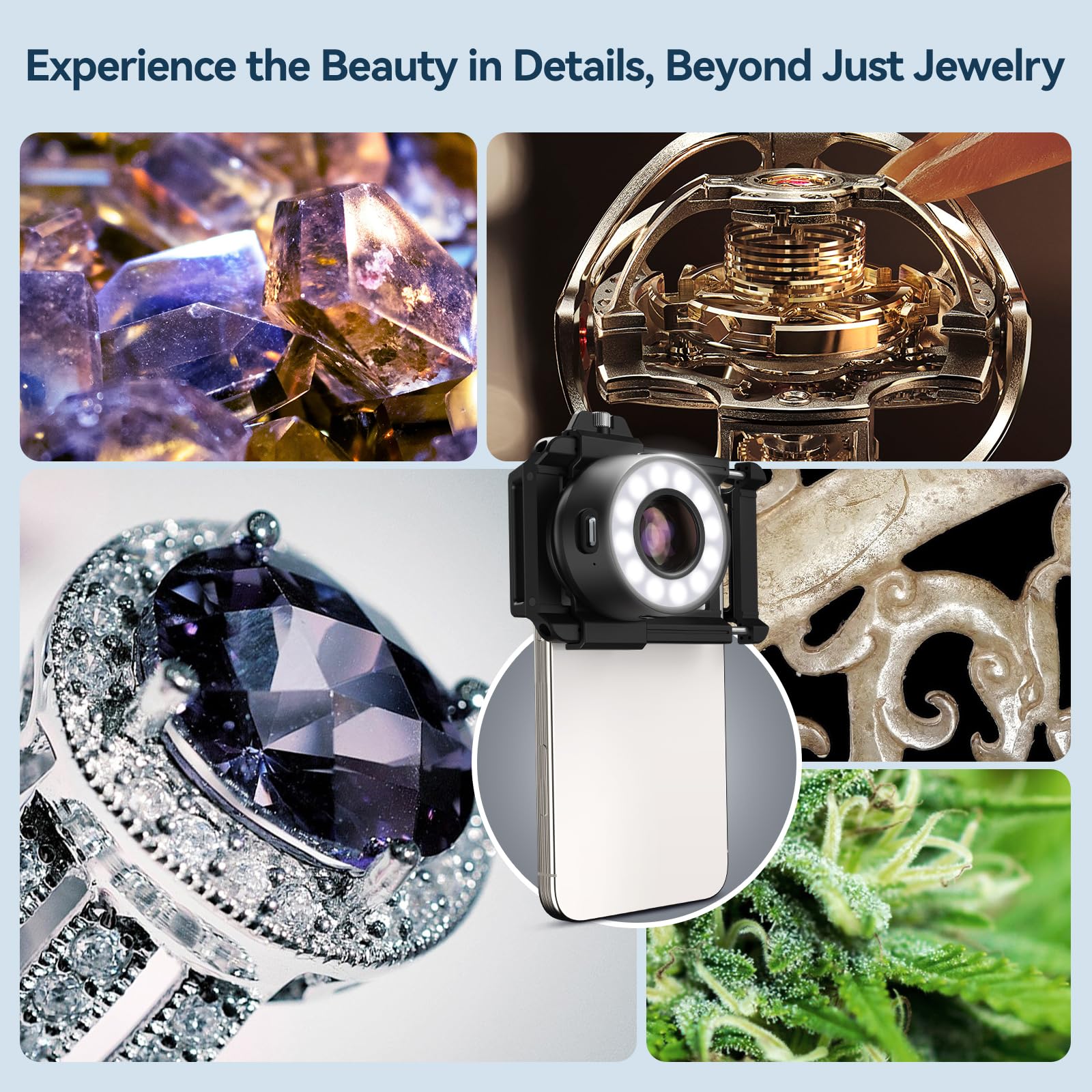Foto 8 pulgar | Lente Jewelers Loupe Magnifier Apexel 120x Para Teléfono Y Microscopio - Venta Internacional.