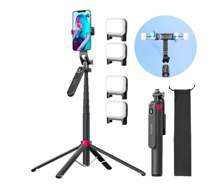 Foto 2 pulgar | 1.8 M Tripie Para Selfie Stick Portátil Para Telefono Celula