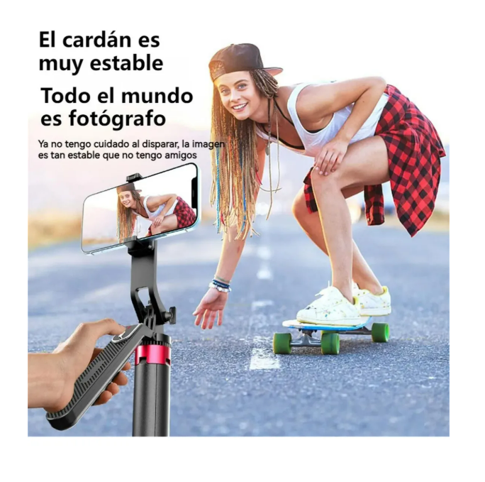 Foto 3 pulgar | 1.8 M Tripie Para Selfie Stick Portátil Para Telefono Celula