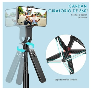 Foto 3 | 1.8 M Tripie Para Selfie Stick Portátil Para Telefono Celula