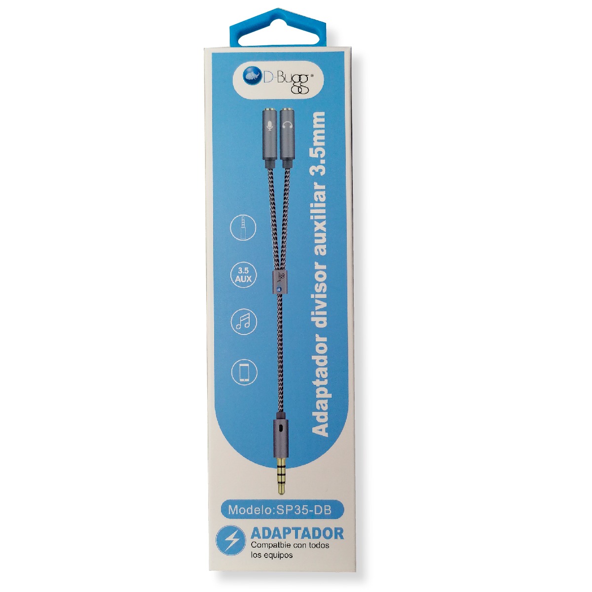 Foto 5 | Cable Adaptador Divisor Audio  3.5mm Auxiliar Audífonos