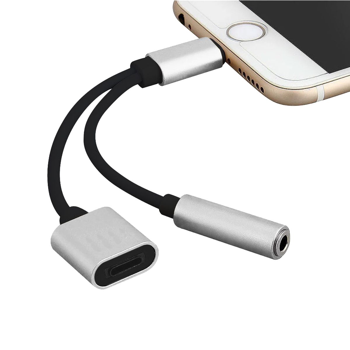 Foto 3 | Adaptador Ele-gate WI142 para iPhone Lightning 3.5 Auxiliar Audífonos y Carga