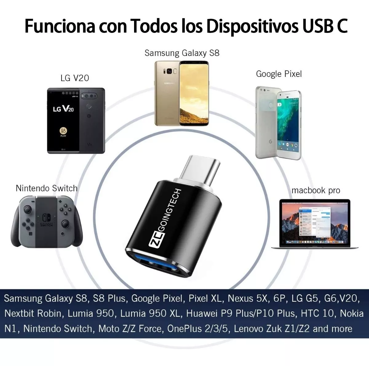 Foto 4 pulgar | Adaptador Otg Usb tipo C A Usb 3.0 5gbps Eo Safe Imports Esi-4278  2 Piezas