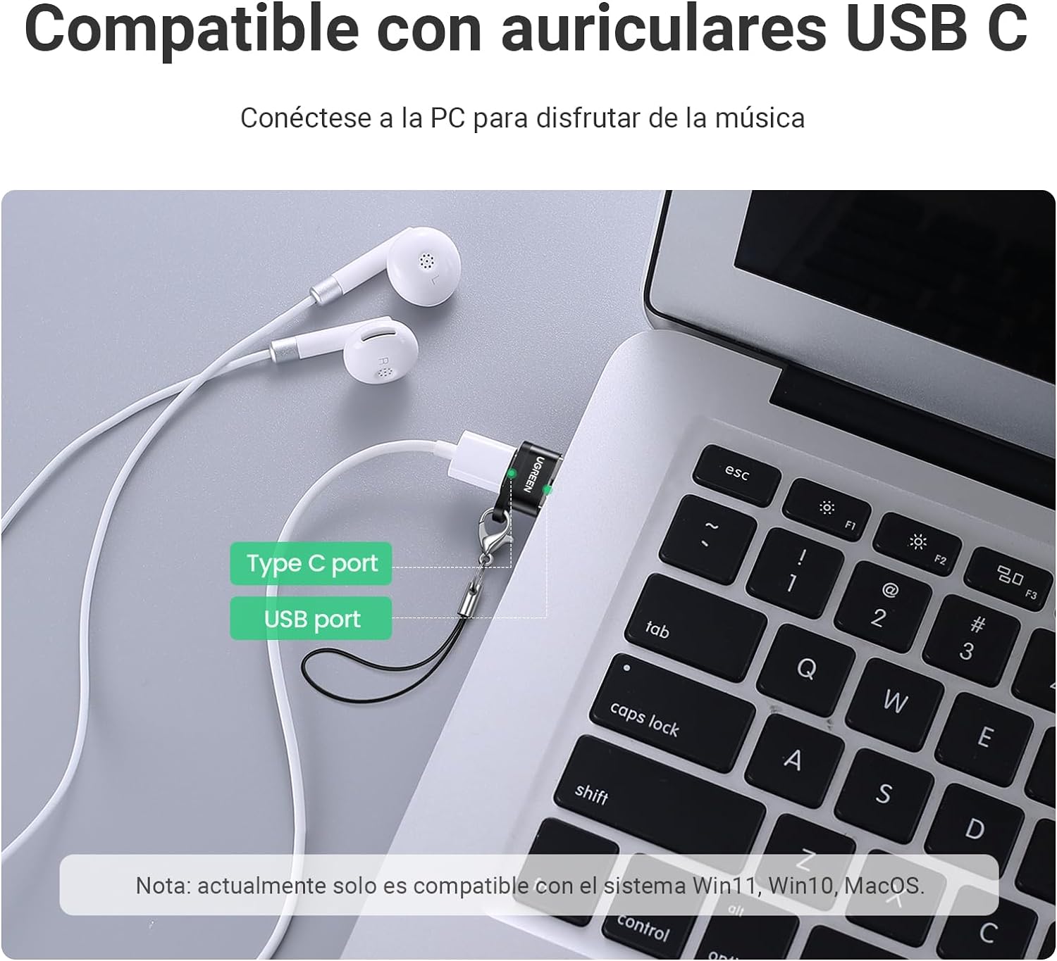 Foto 6 | Adaptador Otg Tipo C A Usb 3.0 Convertidor Carga Datos Compatible Con Windows/Mac/ Ios/Android