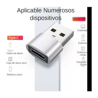 Foto 5 | Adaptador De Usb Tipo C A Usb Tipo A Función Otg