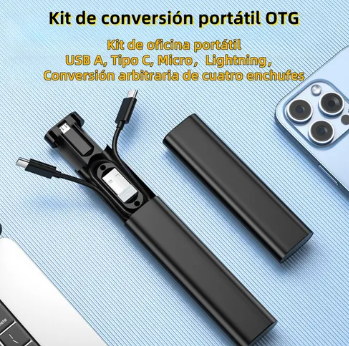 Foto 3 pulgar | Daptador Xtellar Otg Usb Tipo C A Usb 3.0 5gbps 6 Piezas Conjunto Para Iphone