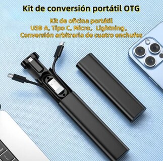 Foto 2 | Daptador Xtellar Otg Usb Tipo C A Usb 3.0 5gbps 6 Piezas Conjunto Para Iphone