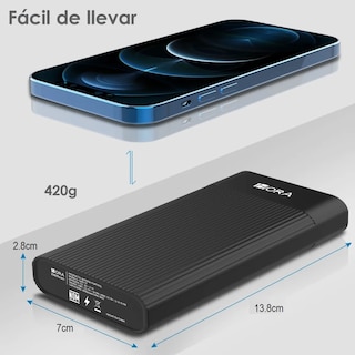 Foto 3 | Batería Portátil 20000mah Eo Safe Imports Esi-658 color Negro