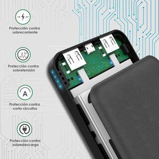Foto 3 | Batería Portátil 10000mah Eo Safe Imports Esi-3689 color Negro