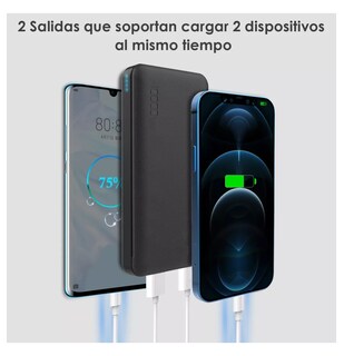 Foto 5 | Batería Portátil BELUG 10000 mAh 1 hora Negro