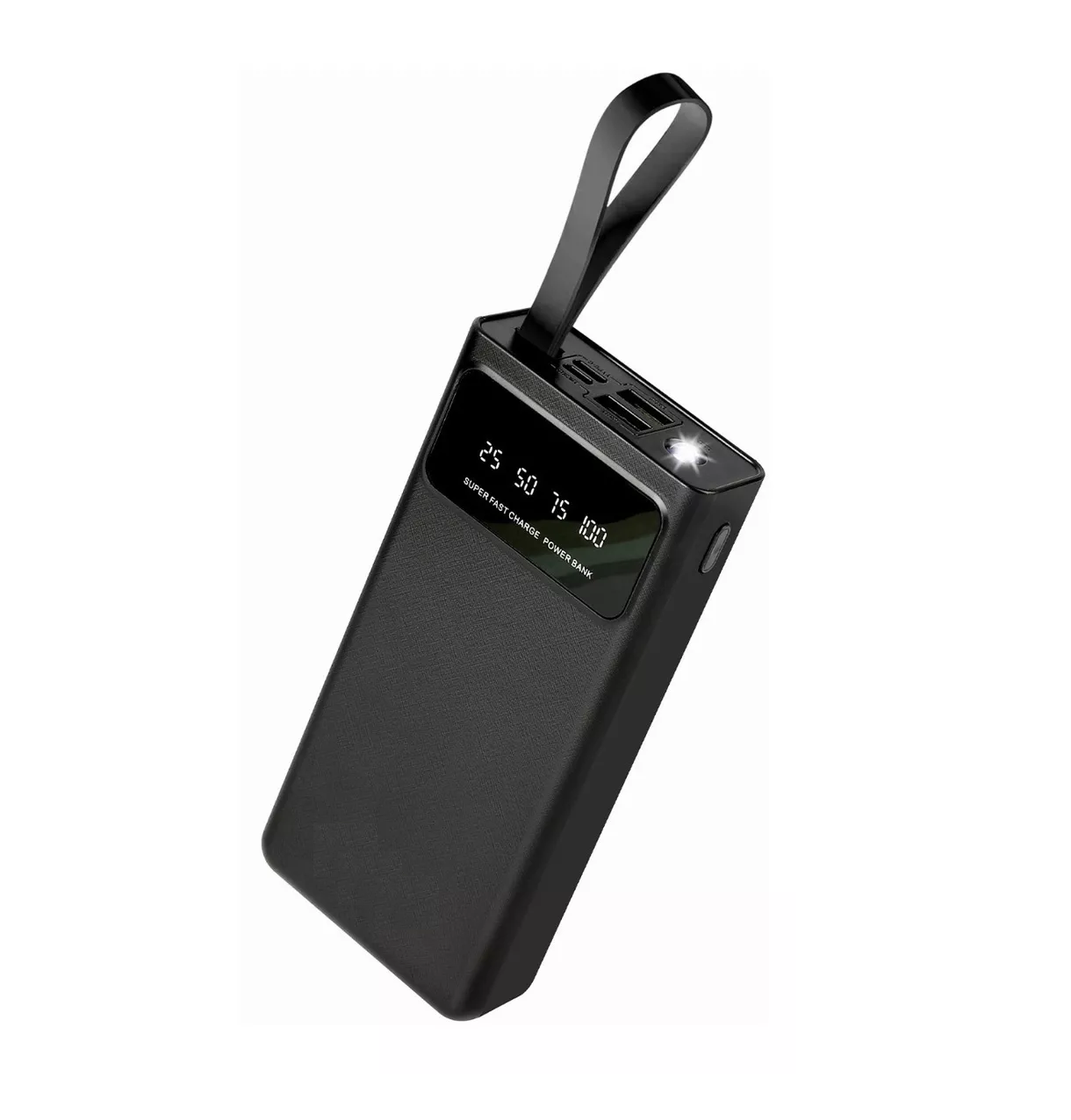 Foto 2 pulgar | Power Bank Portátil Belug 30000mah Dual Puerto Con Linterna color Negro