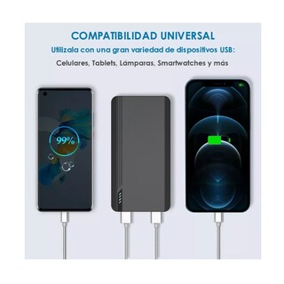 Foto 4 | Batería Portátil Eo Safe Imports Esi-6516 color Negro 10000 MAH Carga Rápida