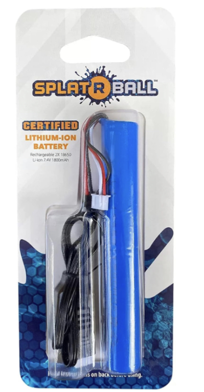 Foto 4 pulgar | SplatRball Blaster - Batería recargable de 1800 mAh con cable de carga- color azul