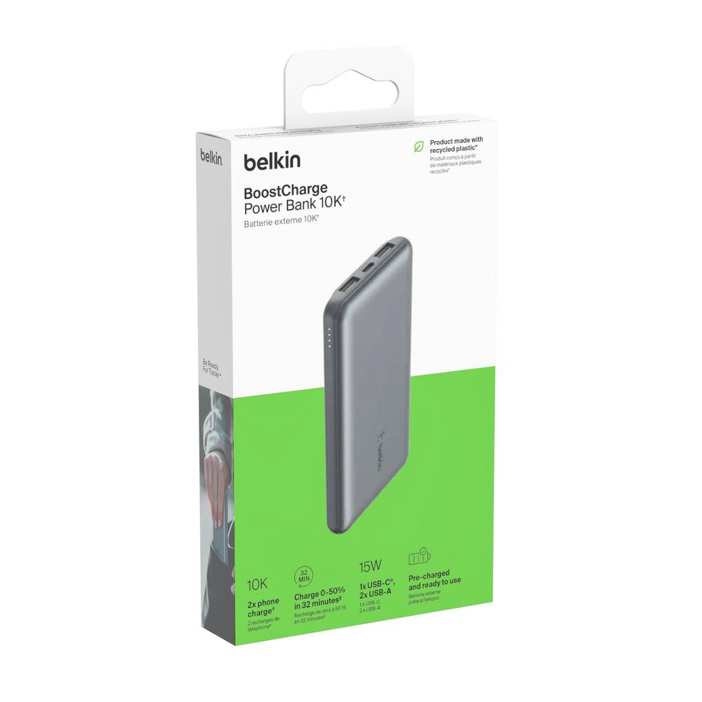 Foto 7 | Power Bank De 10k Entrada Usb-a Y C De 15w Belkin Gris